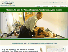 Tablet Screenshot of chiropractor-losangeles.com